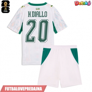 Lacne Dětský Futbalové dres Senegal Habib Diallo #20 MS 2026 Krátky Rukáv - Domáci (+ trenírky)